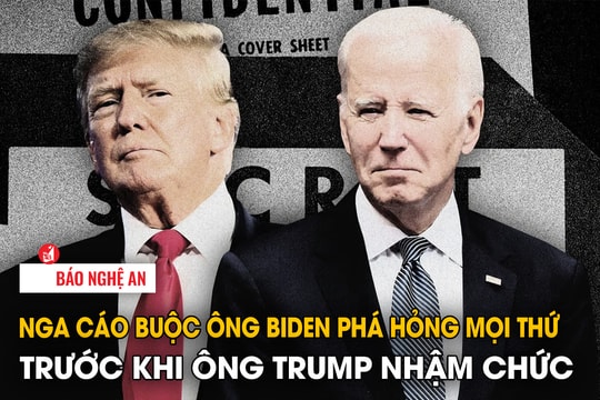 Nga cáo buộc ông Biden phá hỏng mọi thứ trước khi ông Trump nhậm chức