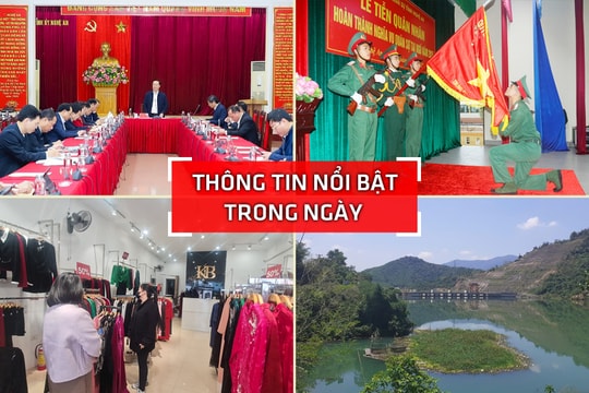 Nghệ An: Thông tin nổi bật ngày 15/1