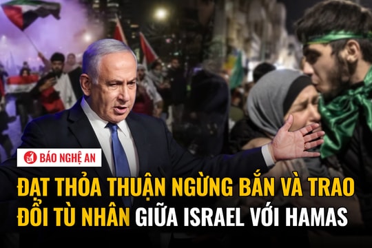 Đạt thỏa thuận ngừng bắn và trao đổi tù nhân giữa Israel với Hamas