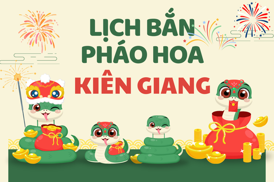 Địa điểm bắn pháo hoa Tết Âm lịch 2025 tại Kiên Giang