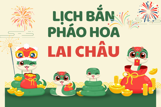 Địa điểm bắn pháo hoa Tết Âm lịch 2025 tại Lai Châu