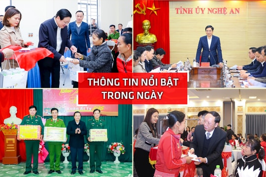 Nghệ An: Thông tin nổi bật ngày 16/1