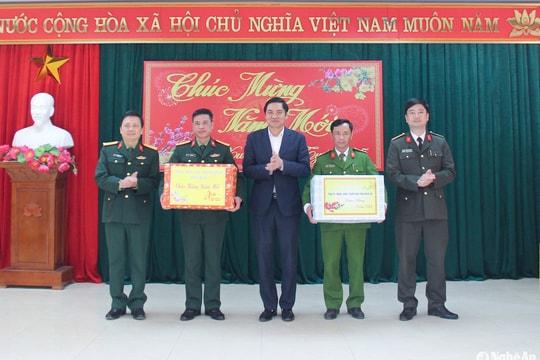 Đồng chí Hoàng Nghĩa Hiếu thăm, chúc Tết tại huyện Quỳ Châu