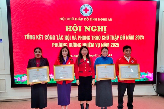 Hội Chữ thập đỏ tỉnh Nghệ An hỗ trợ hơn 68 nghìn lượt người, trị giá hơn 48 tỷ đồng