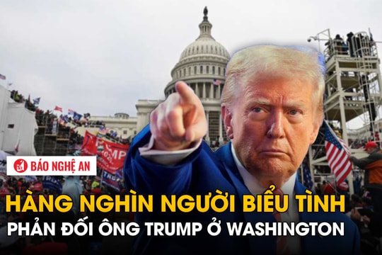 Hàng nghìn người biểu tình phản đối ông Trump ở Washington