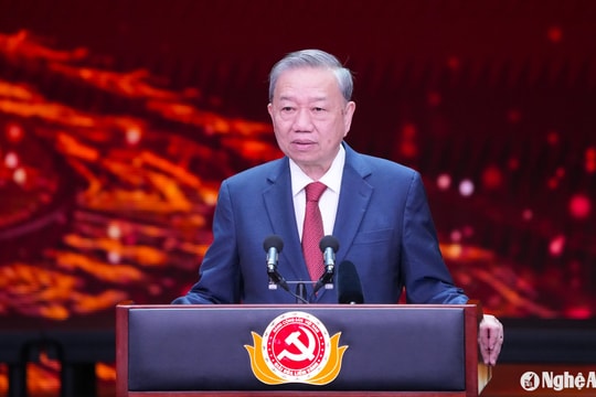 Toàn văn phát biểu của Tổng Bí thư Tô Lâm tại Lễ trao giải Búa liềm vàng 2024