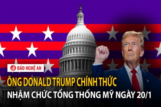 Hôm nay (20/1), ông Donald Trump nhậm chức Tổng thống Mỹ