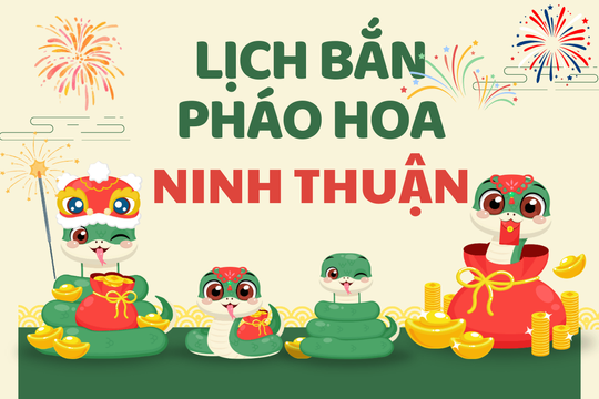 Địa điểm bắn pháo hoa Tết Âm lịch 2025 tại Ninh Thuận