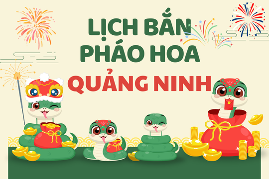 Địa điểm bắn pháo hoa Tết Âm lịch 2025 tại Quảng Ninh