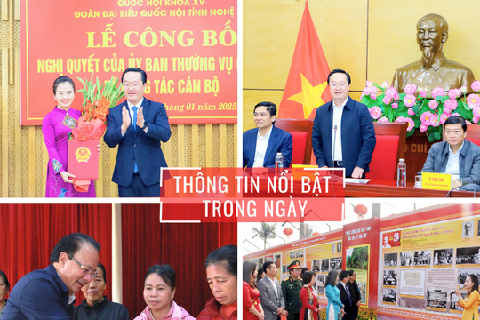Nghệ An: Thông tin nổi bật ngày 20/1
