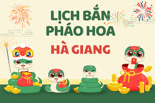 Địa điểm bắn pháo hoa Tết Âm lịch 2025 tại Hà Giang