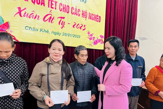 Sở Văn hóa và Thể thao trao hơn 130 triệu đồng quà Tết người nghèo Xuân Ất Tỵ