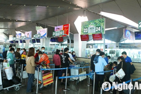 Nhiều chuyến bay về Vinh dịp Tết bị chậm hoặc chuyển hướng