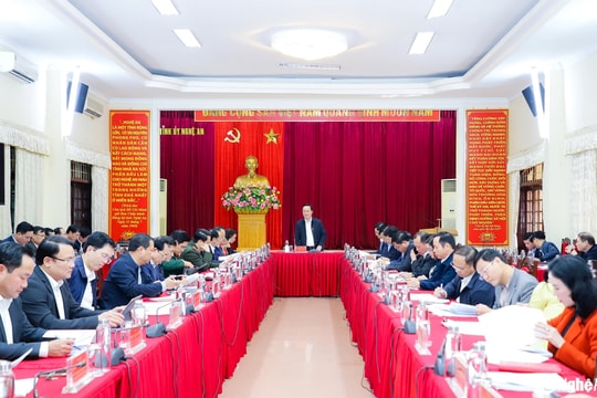 Kết luận của Ban Thường vụ Tỉnh ủy Nghệ An về sắp xếp, tinh gọn tổ chức bộ máy tại các cơ quan, đơn vị