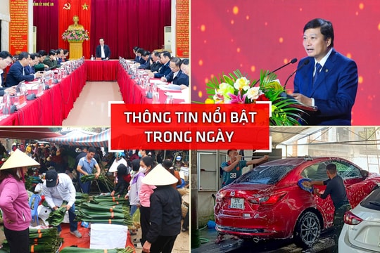 Nghệ An: Thông tin nổi bật ngày 26/1