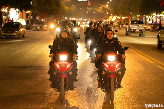 Cảnh sát cơ động, 113 Công an Nghệ An xuyên đêm Giao thừa giữ bình yên cho Nhân dân