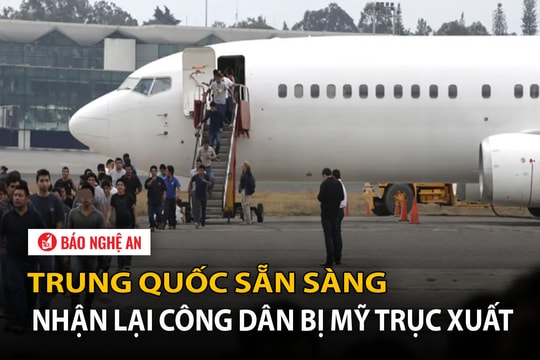 Trung Quốc sẵn sàng nhận lại công dân bị Mỹ trục xuất