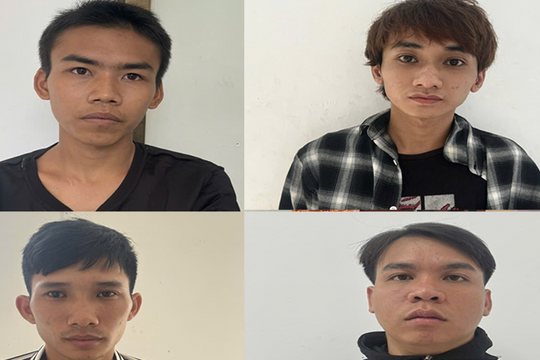 Bắt 4 thành viên nhóm ‘ vỡ nợ làm liều ' rủ nhau đi cướp ngày Tết