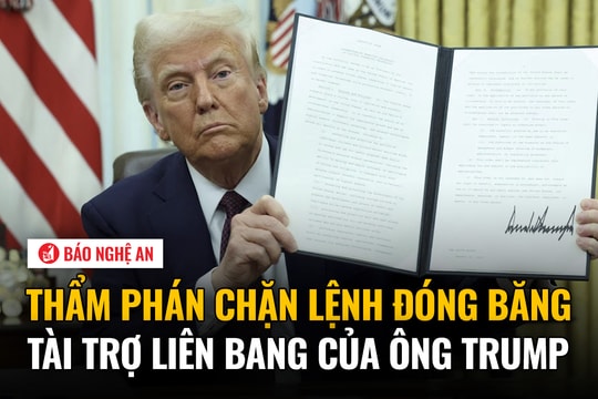 Thẩm phán chặn lệnh đóng băng tài trợ liên bang của ông Trump