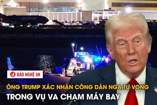 Ông Trump xác nhận công dân Nga tử vong trong vụ va chạm máy bay