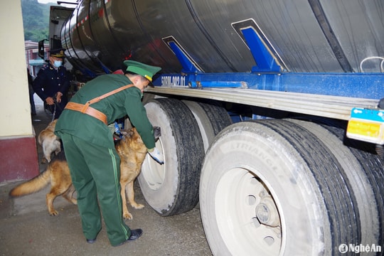 Lực lượng Biên phòng kiểm soát chặt chẽ tại Cửa khẩu Nậm Cắn dịp Tết Nguyên đán