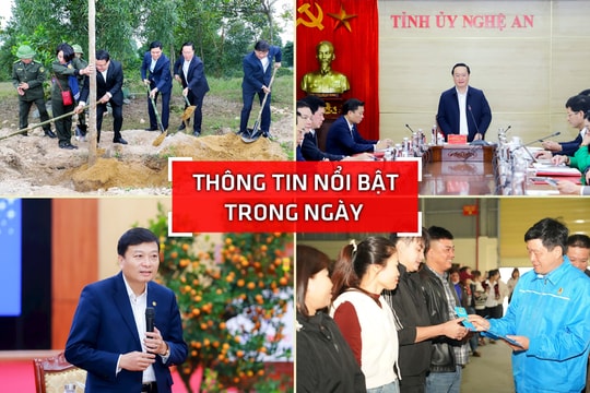 Nghệ An: Thông tin nổi bật ngày 3/2