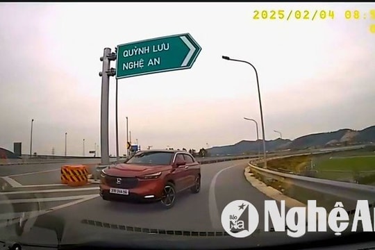 Đi ngược chiều trên cao tốc, nữ tài xế bị phạt 19 triệu đồng