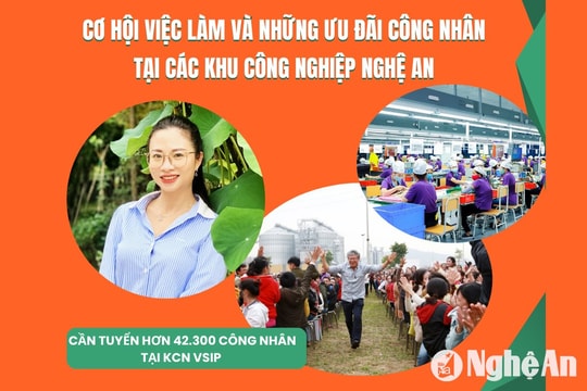 Cơ hội việc làm và những ưu đãi công nhân tại các Khu công nghiệp Nghệ An