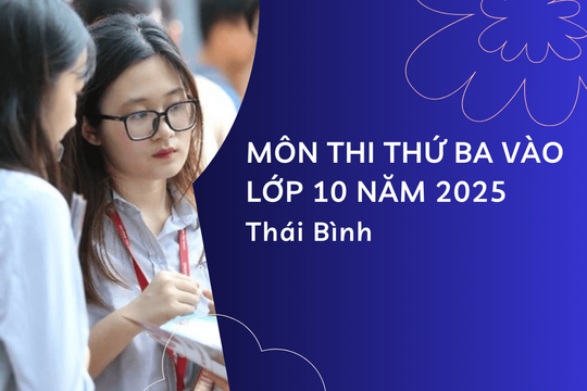 Môn thi thứ 3 vào lớp 10 năm 2025 tại Thái Bình