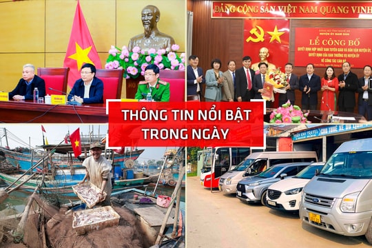 Nghệ An: Thông tin nổi bật ngày 6/2