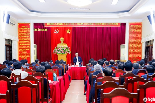 Kết luận của Ban Chấp hành Đảng bộ tỉnh Nghệ An về sắp xếp tổ chức bộ máy trong hệ thống chính trị