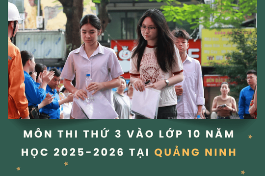 Môn thi thứ 3 vào lớp 10 năm học 2025-2026 tại Quảng Ninh