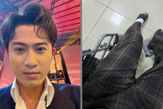 Doãn Quốc Đam khiến người hâm mộ lo lắng vì phải ngồi xe lăn đầu năm mới