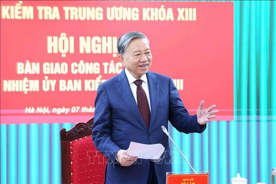 Tổng Bí thư Tô Lâm: Công tác kiểm tra giám sát, 'không xử lý nhiều cán bộ mới thành công'