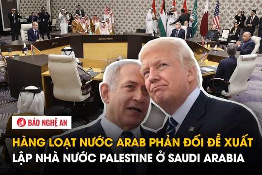 Hàng loạt nước Arab phản đối đề xuất lập Nhà nước Palestine ở Saudi Arabia
