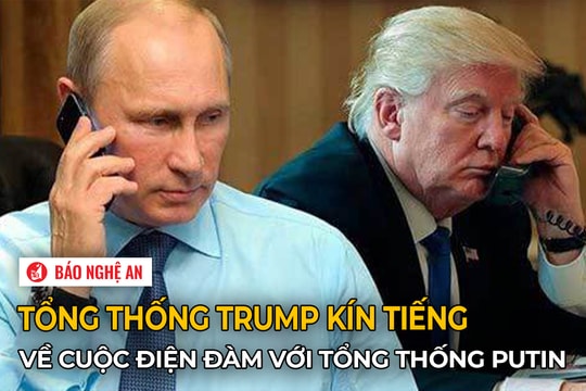 Tổng thống Trump kín tiếng về cuộc điện đàm với Tổng thống Putin