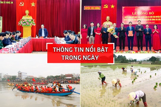 Nghệ An: Thông tin nổi bật ngày 10/2