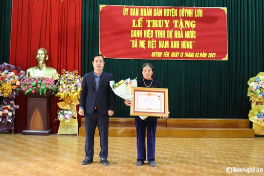 Truy tặng danh hiệu vinh dự Nhà nước 'Bà mẹ Việt Nam anh hùng'