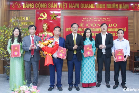 Đồng chí Phạm Ngọc Cừ giữ chức Trưởng ban Tuyên giáo và Dân vận Huyện uỷ Hưng Nguyên