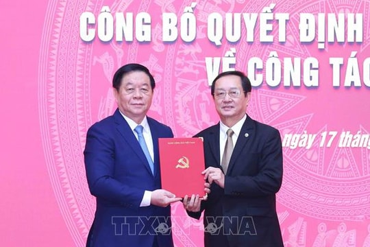 Bộ trưởng Huỳnh Thành Đạt giữ chức Phó trưởng Ban Tuyên giáo và Dân vận Trung ương