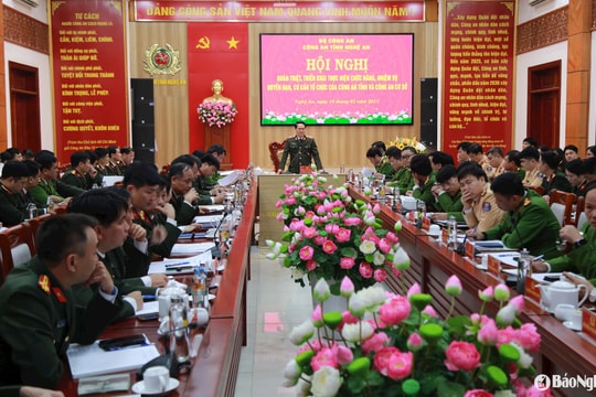 Công an Nghệ An quán triệt, triển khai thực hiện chức năng, nhiệm vụ, quyền hạn, cơ cấu tổ chức của Công an tỉnh và Công an cơ sở