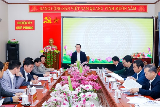 Bí thư Tỉnh ủy Nghệ An Nguyễn Đức Trung yêu cầu huyện Quế Phong hoàn thành xây dựng, sửa chữa 508 căn nhà trước ngày 31/7/2025