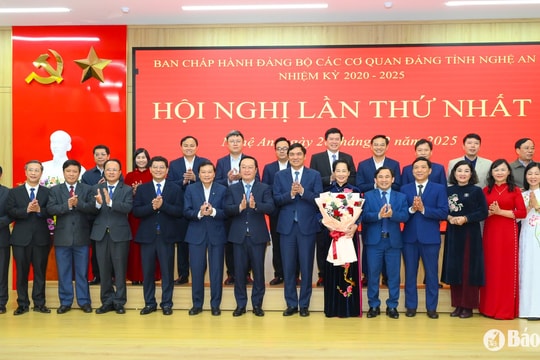 Đảng bộ các cơ quan Đảng tỉnh Nghệ An tổ chức Hội nghị lần thứ nhất