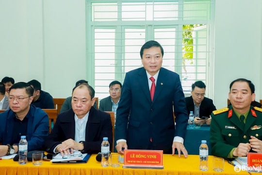 Chủ tịch UBND tỉnh Nghệ An Lê Hồng Vinh làm việc về Dự án Nhà máy Nhiệt điện LNG Quỳnh Lập