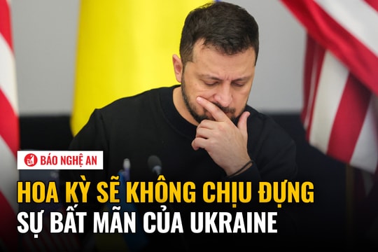 Hoa Kỳ sẽ không chịu đựng sự bất mãn của Ukraine