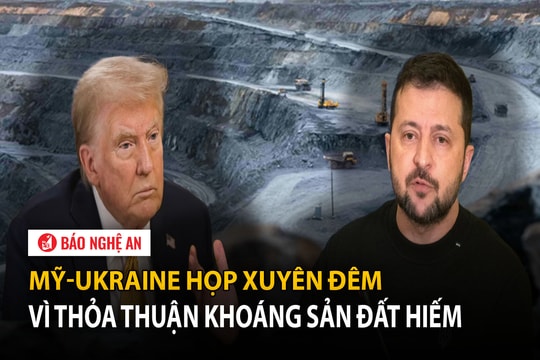 Mỹ-Ukraine họp xuyên đêm vì thỏa thuận khoáng sản đất hiếm