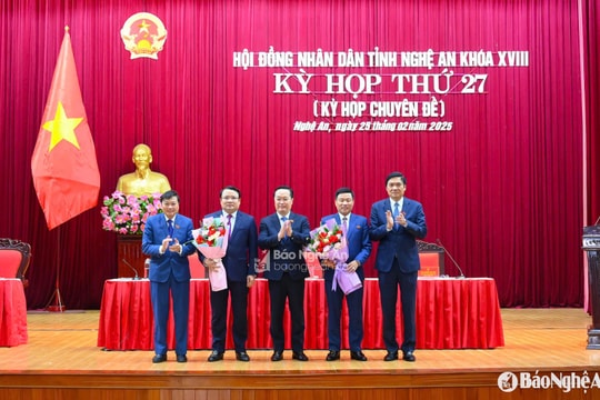 Nghệ An có 2 tân Phó Chủ tịch UBND tỉnh