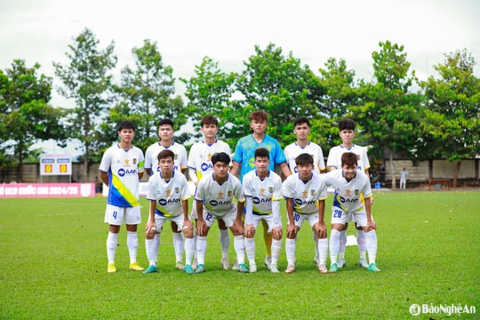Đội hình dự kiến của U19 Sông Lam Nghệ An tại bán kết U19 Quốc gia 2025