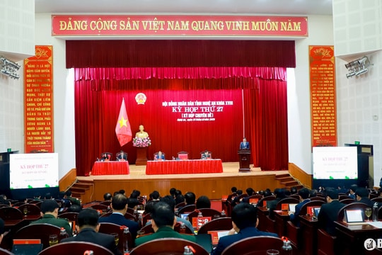 HĐND tỉnh Nghệ An họp quyết định sắp xếp bộ máy và thực hiện công tác nhân sự UBND tỉnh
