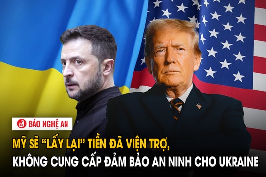 Mỹ sẽ ‘lấy lại’ tiền đã viện trợ, không cung cấp đảm bảo an ninh cho Ukraine